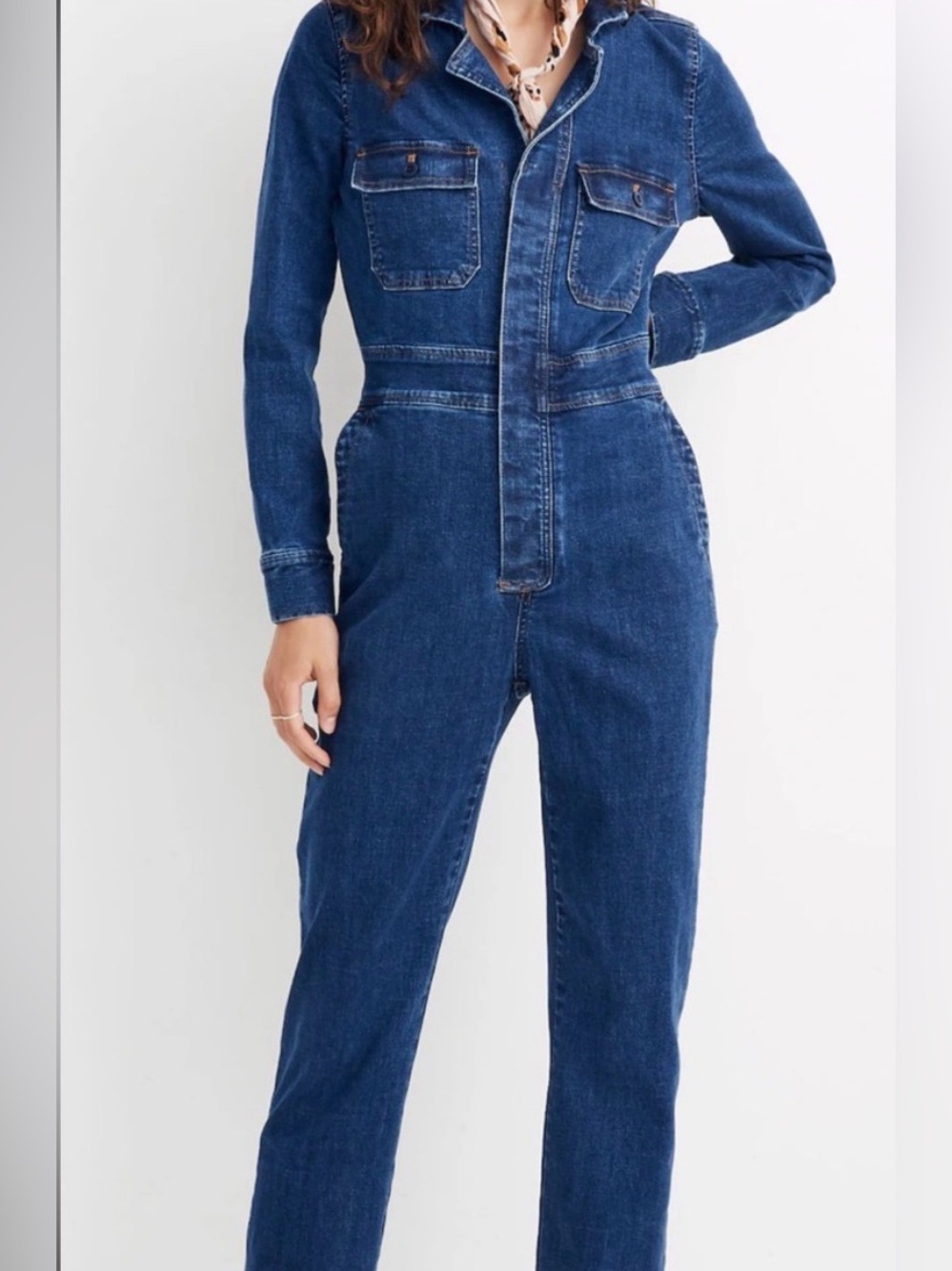 Madewell Indigo Denim Jean Jumpsuit Coverall